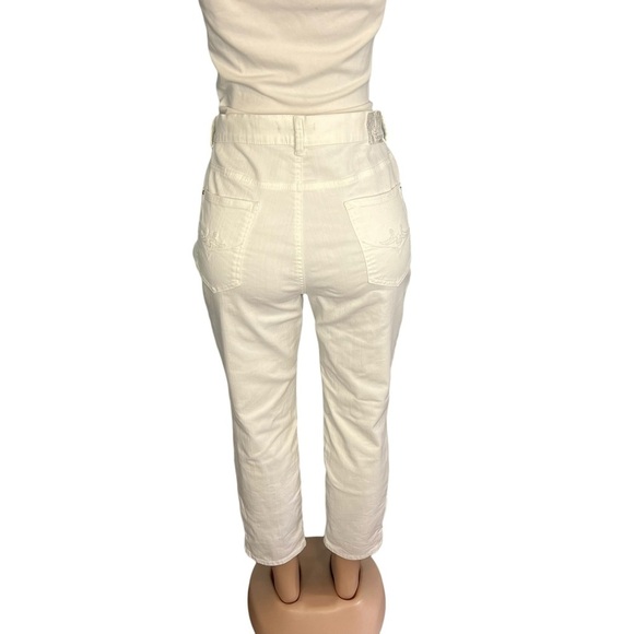 Atelier Gardeur Jeans White Mid Rise Straight Denim - Picture 6 of 10